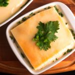 Mandioca com Talo Gratinado