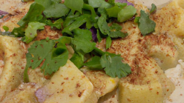 Receita de Massa com molho de iogurte e curry