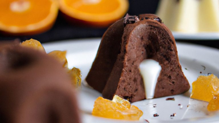 Receita de mini bolo de chocolate com geleia de laranja