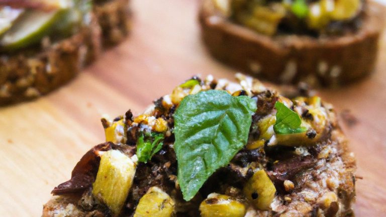 Receita de Mini bruschetta integral