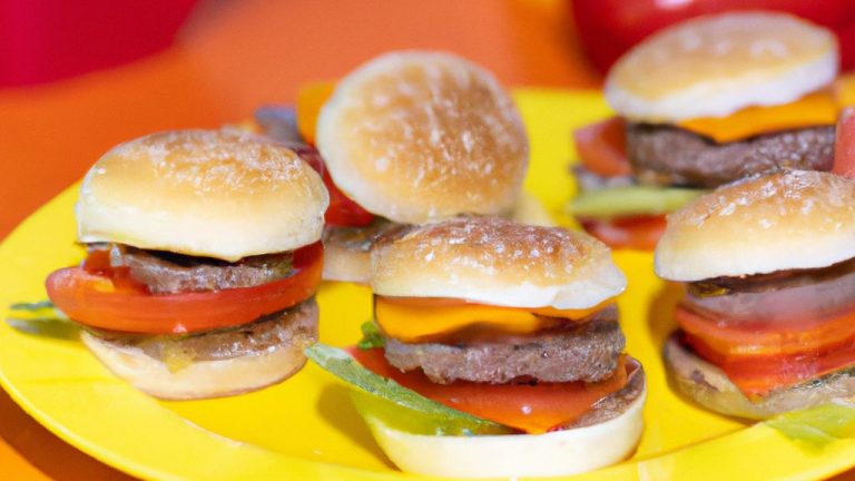Receita de Mini hambúrgueres para crianças