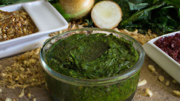 Receita de Molho pesto com pinhões