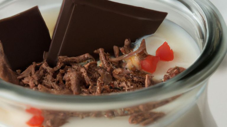 Receita de Mousse de chocolate branco e romã