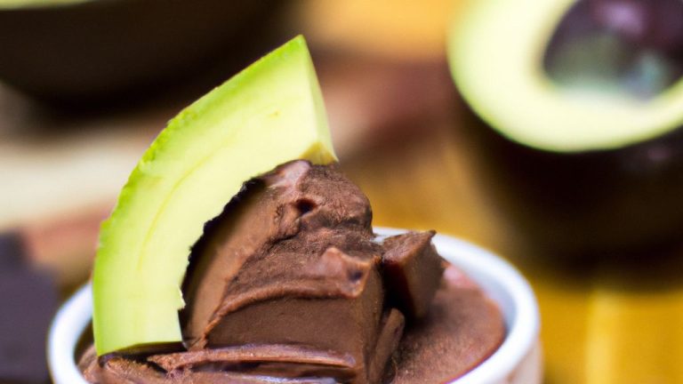 Receita de Mousse de chocolate e abacate