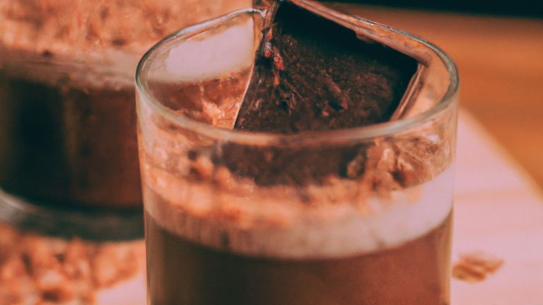 Receita de Mousse de chocolate fit
