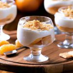 Mousse Dourada ao Crocante de Laranja