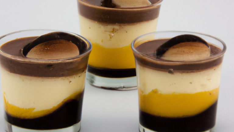 Receita de Musse de Chocolate com Creme de Maracujá