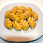 Nhoque de mandioquinha aos quatro queijos