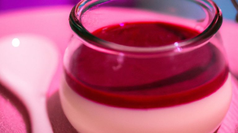 Receita de Panna Cotta com Calda de Framboesa