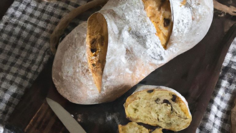 Receita de Pão Calabrez de Azeitonas