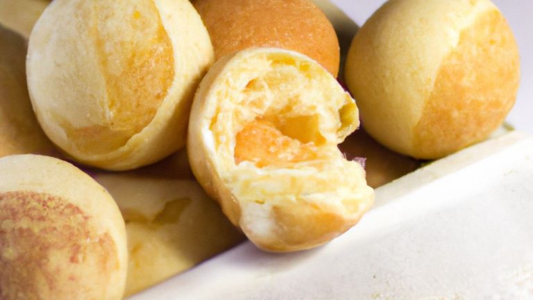 Receita de pão de queijo recheado com doce de leite