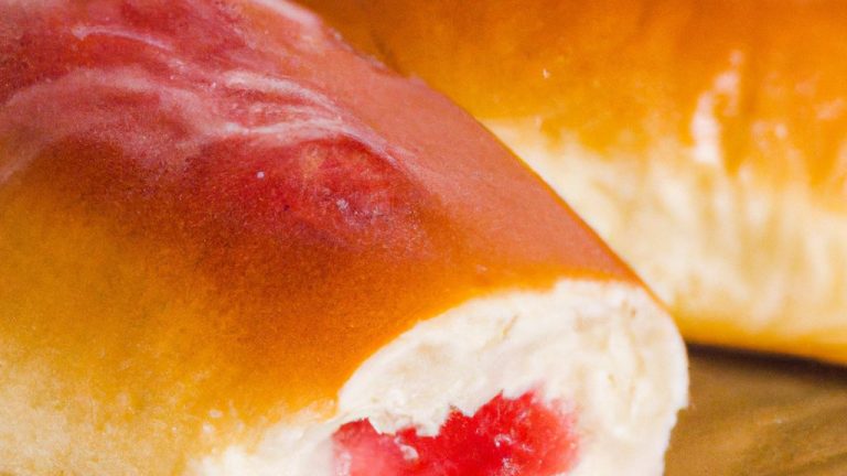 Receita de Pão Doce com Recheio de Geléia de Morango