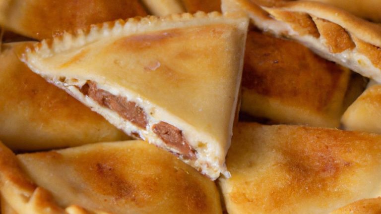 Receita de Pastel Caipira de Queijo e Salsicha