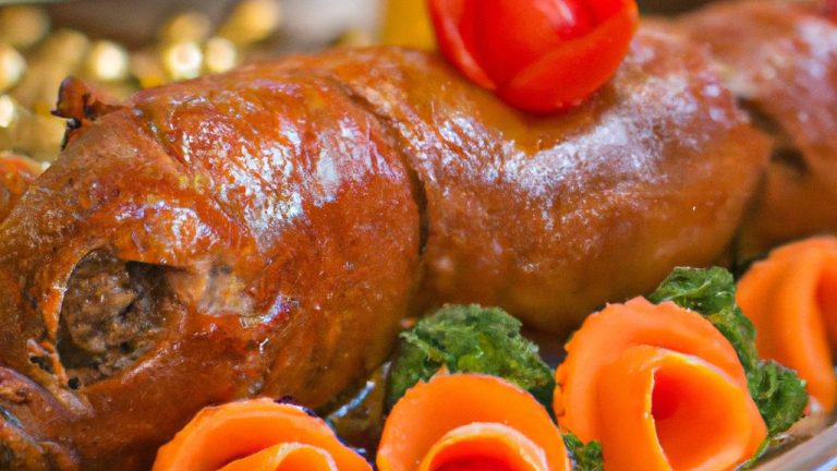 Receita de Pato Recheado com Lingüiça