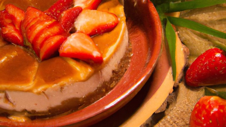 Receita de Pavê de doce de leite light com morango