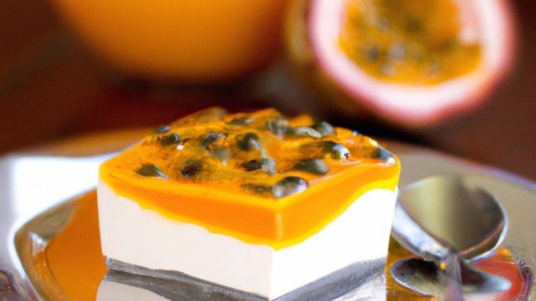 Receita de Pavê de maracujá ao leite