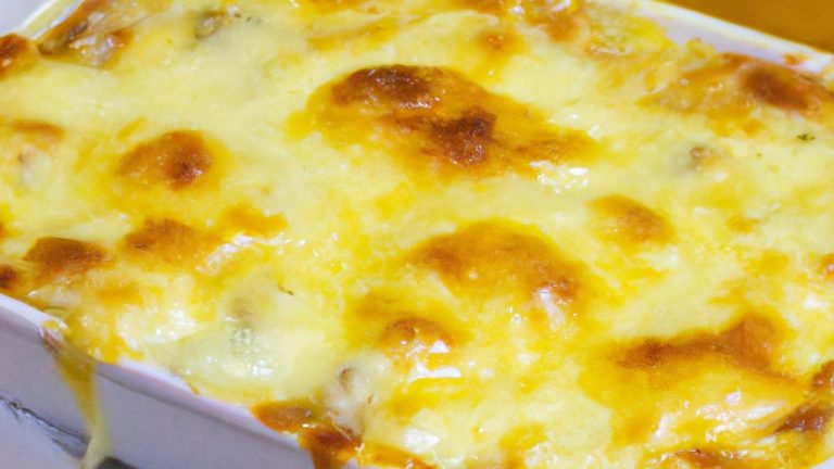 Receita de Pavê Gratinado aos Quatro Queijos