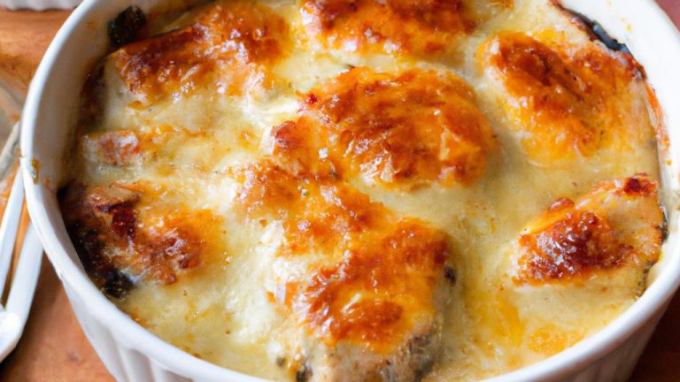 Receita de Peito de Chester Au Gratin