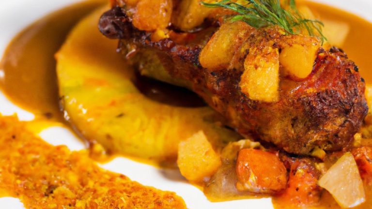 Receita de Peito de Peru com Molho de Pêssego