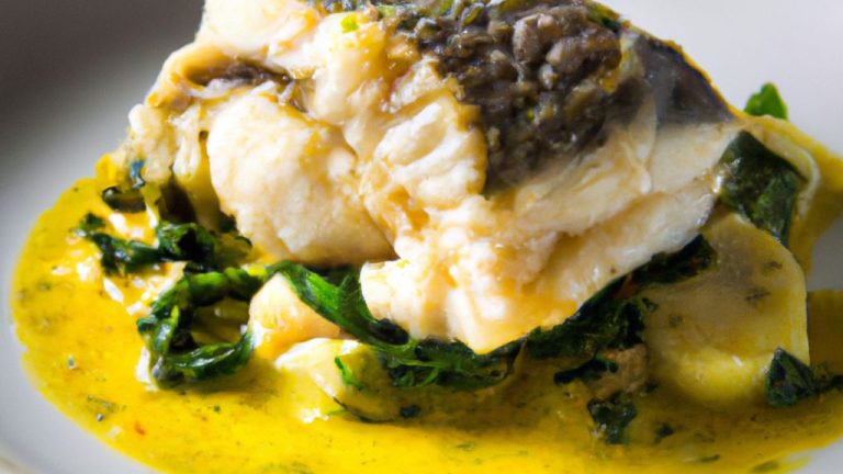 Receita de Peixe com Espinafre