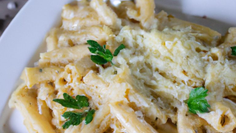 Receita de Penne ao Molho Branco com Parmesão