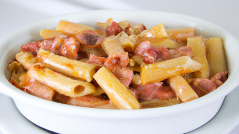 Receita de Penne ao molho de mortadela