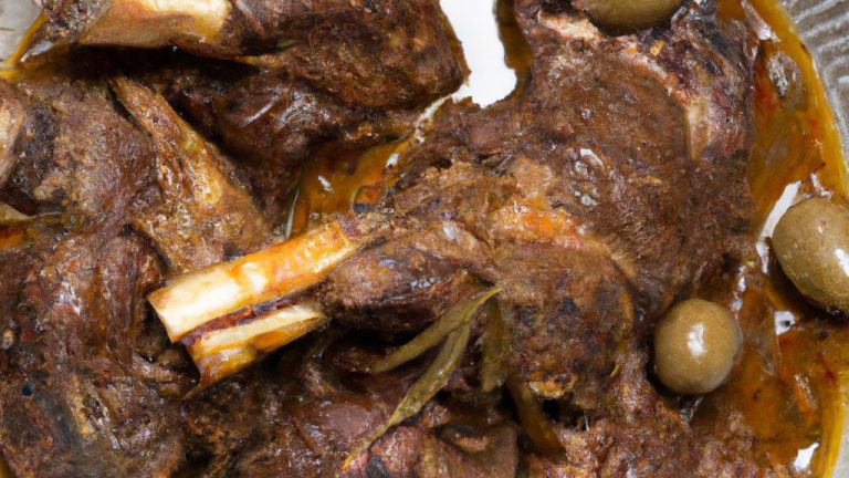 Receita de Perna de Cabrito Assada em Molho de Vinho