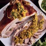 Pernil de Cordeiro com Molho de Hortelã