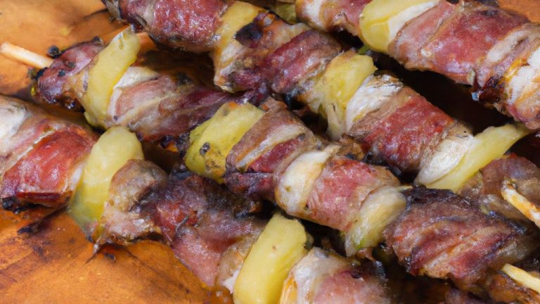 Receita de Picanha com Bacon no Espeto