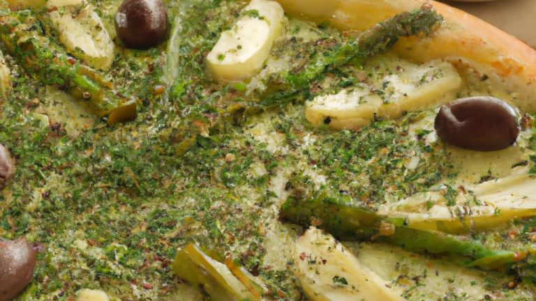 Receita de Pizza com Aspargos Verdes