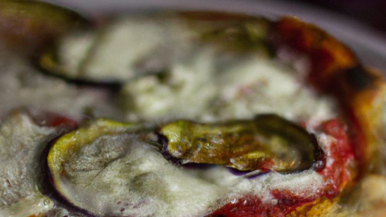 Receita de Pizza de Berinjela Frita