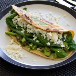 Portafoglio com Queijo Brie e Ervilhas Frescas