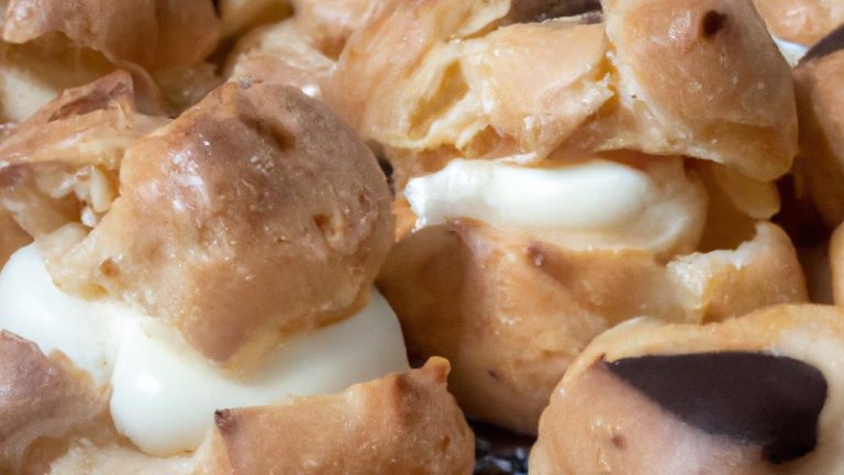Receita de Profiteroles com Creme de Baunilha