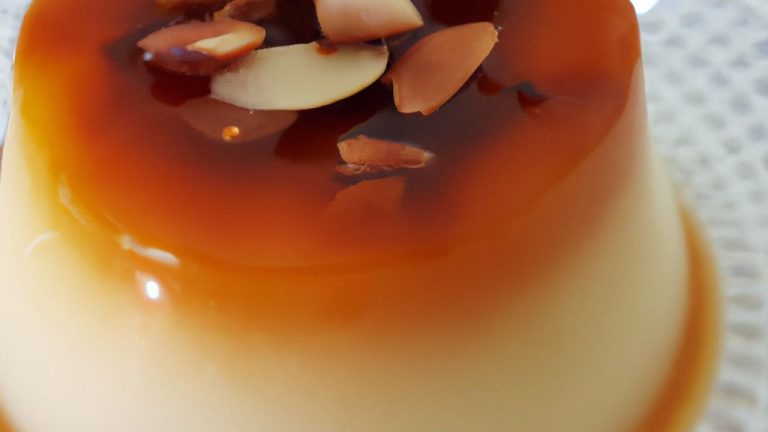 Receita de Pudim de amêndoas