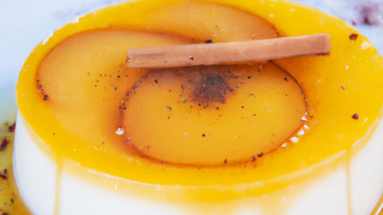 Receita de Pudim de Baunilha com Molho de Damasco