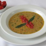 Purê de Couve-Flor e Tomate Gratinado