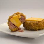 Queijo de soja recheado com presunto e queijo