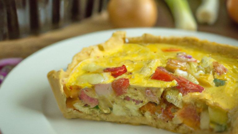 Receita de Quiche de Tofu com Legumes