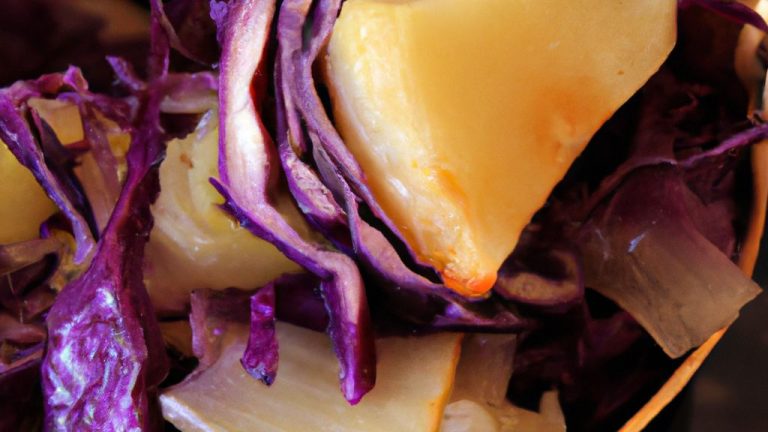 Receita de Repolho Roxo com Maçã