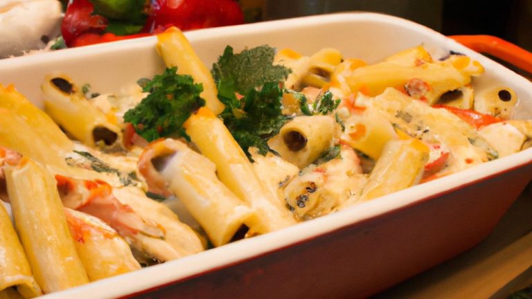 Receita de Rigatoni recheado com queijo e ervas
