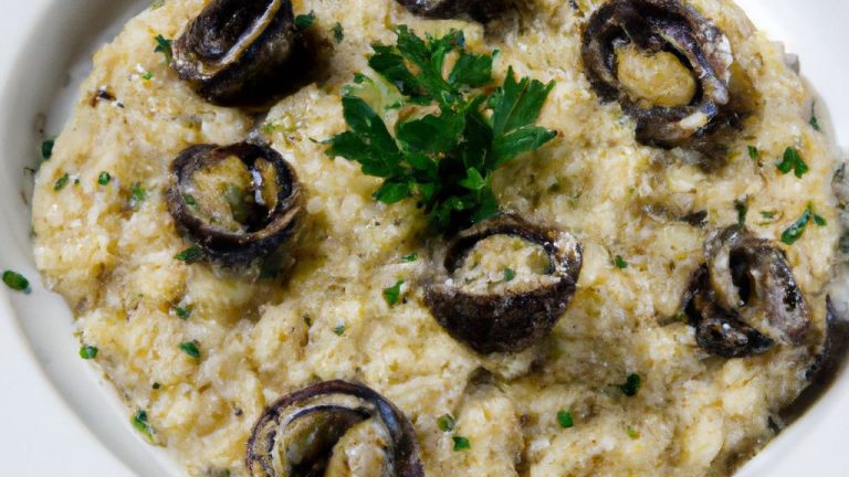 Receita de Risoto de Escargot