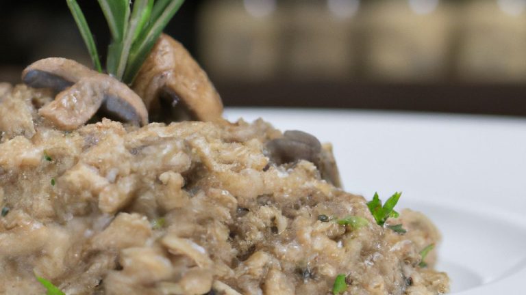 Receita de Risoto de Frango com Funghi