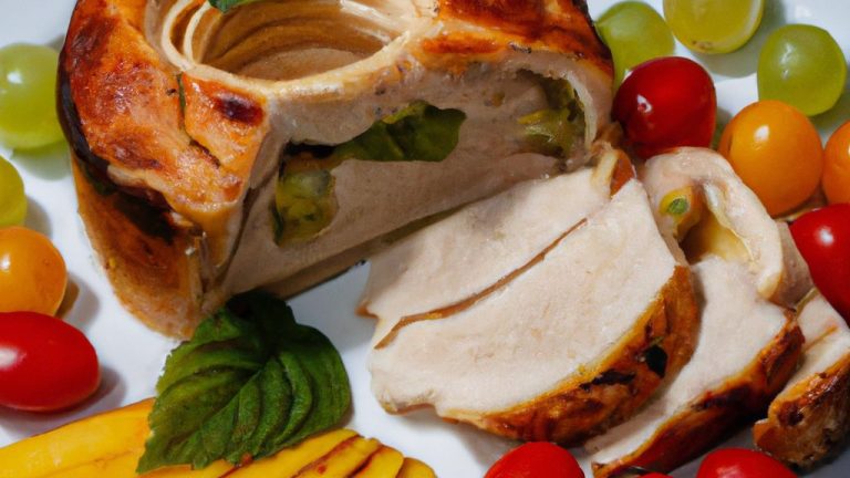 Receita de Rolê de Frango com Casca de Manga