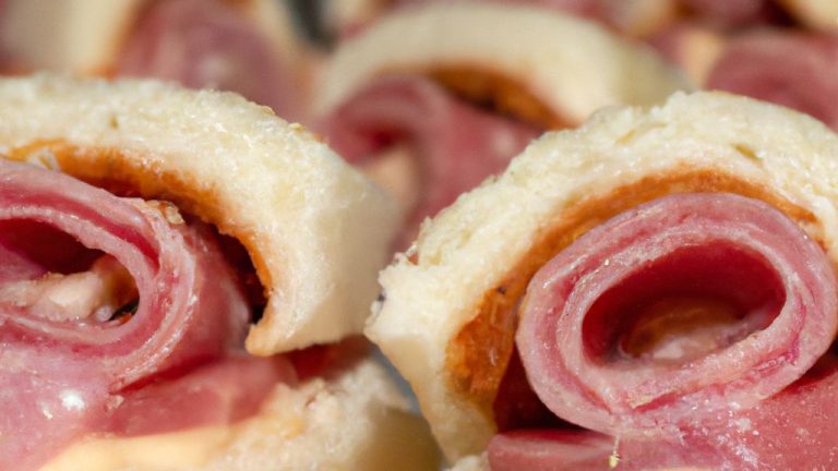 Receita de Rolinhos de presunto e abacaxi