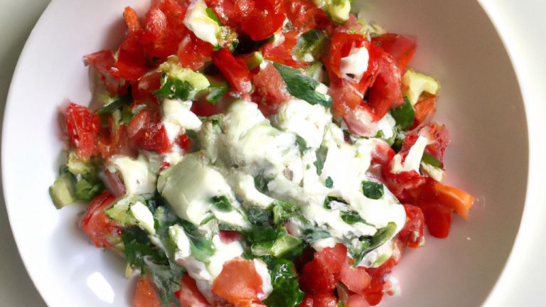 Receita de Salada Colorida ao Molho de Iogurte