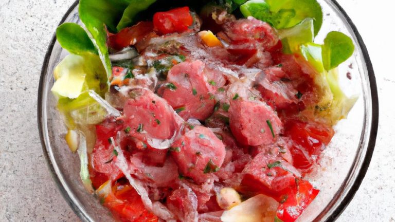 Receita de Salada com Kani-Kama