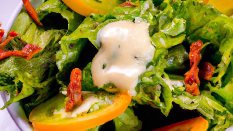 Receita de Salada com Molho de Mostarda