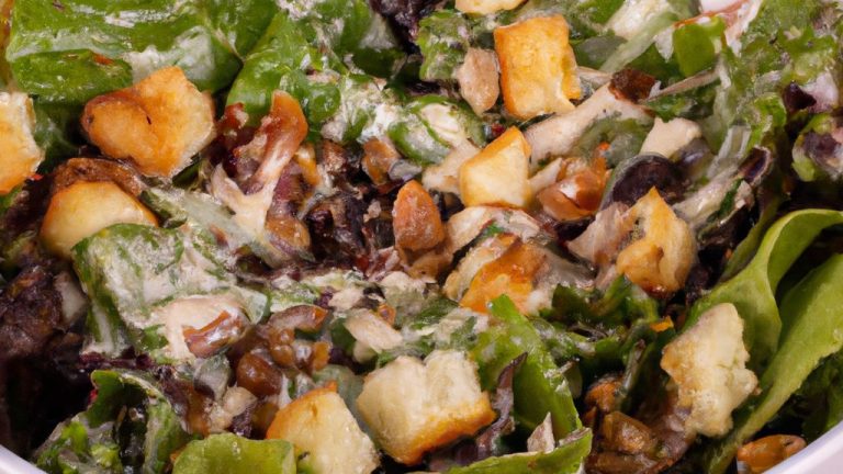 Receita de Salada de Alface com Crouton