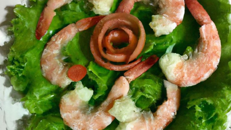 Receita de Salada de camarões