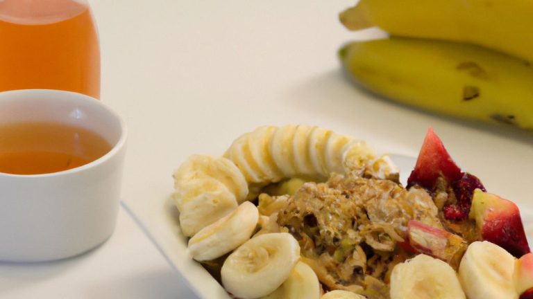 Receita de Salada de frutas com granola e caldo de cana
